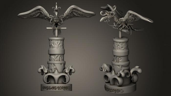 نموذج ثلاثي الأبعاد لآلة CNC تماثيل الأبطال والوحوش والشياطين إنججانج بورنيو